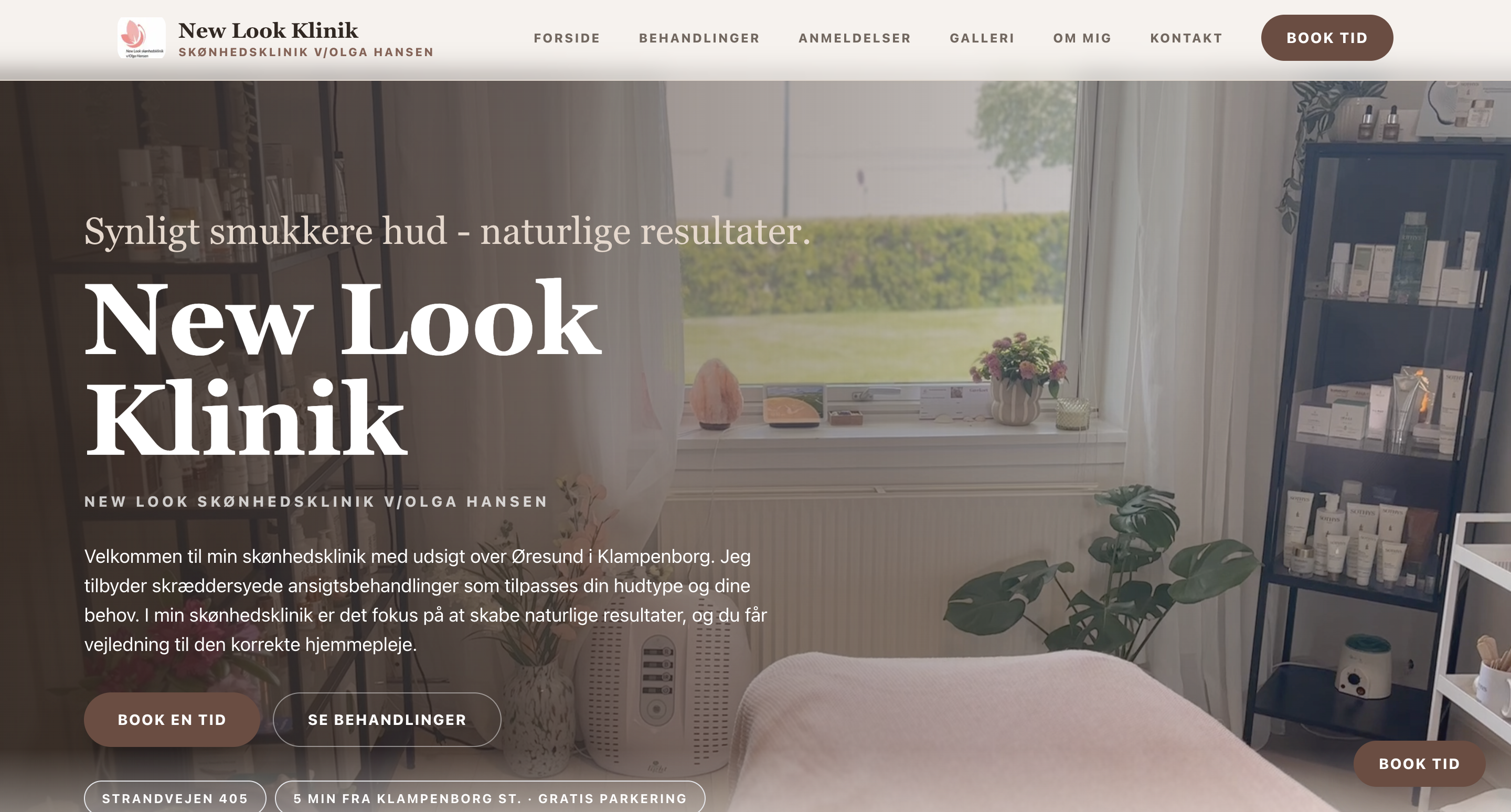 Efter-visualisering af den nye New Look hjemmeside